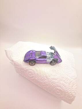 Vintage Hot Wheels Redline Ford J-Car Purple Diecast Toy Car
